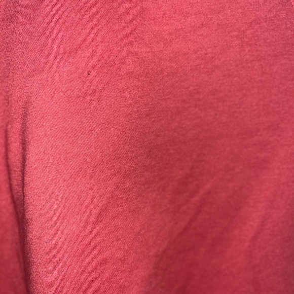 Coral color med unisex crewneck polyester sweater with a swoosh check mark on it - Picture 2 of 7